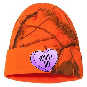 Funny Valentine's Day You'll Do Candy Heart Anti-Valentine Kati Licensed 12" Camo Beanie