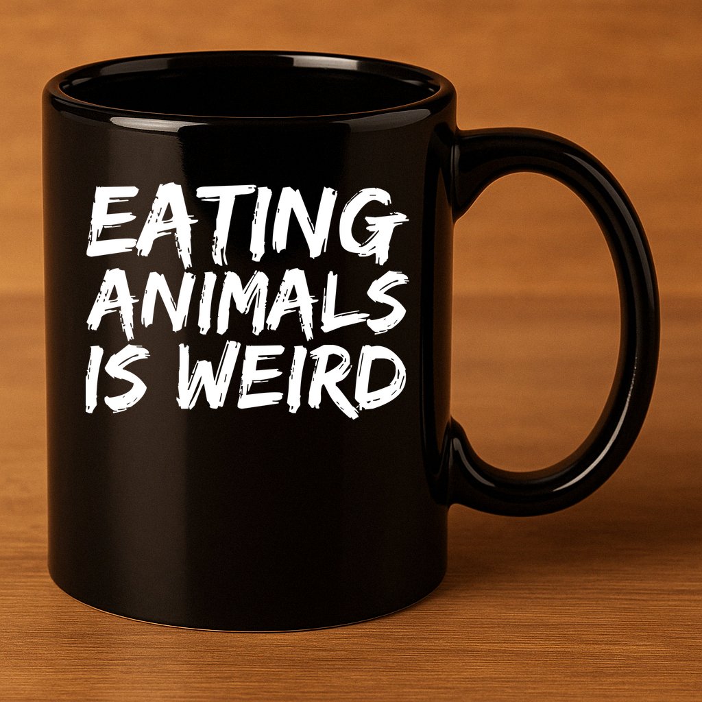 Funny Vegetarian  11oz C Handle Ceramic Mug