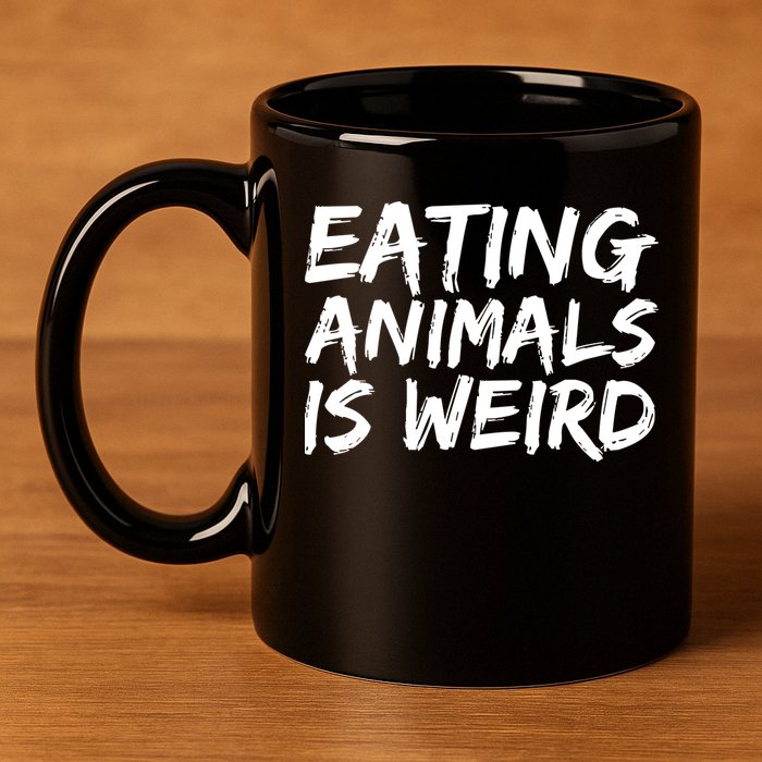 Funny Vegetarian  11oz C Handle Ceramic Mug
