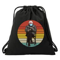 Funny Vintage Bernie Sanders Mitten Meme Drawstring Bag