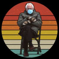 Funny Vintage Bernie Sanders Mitten Meme Tie-Dye T-Shirt