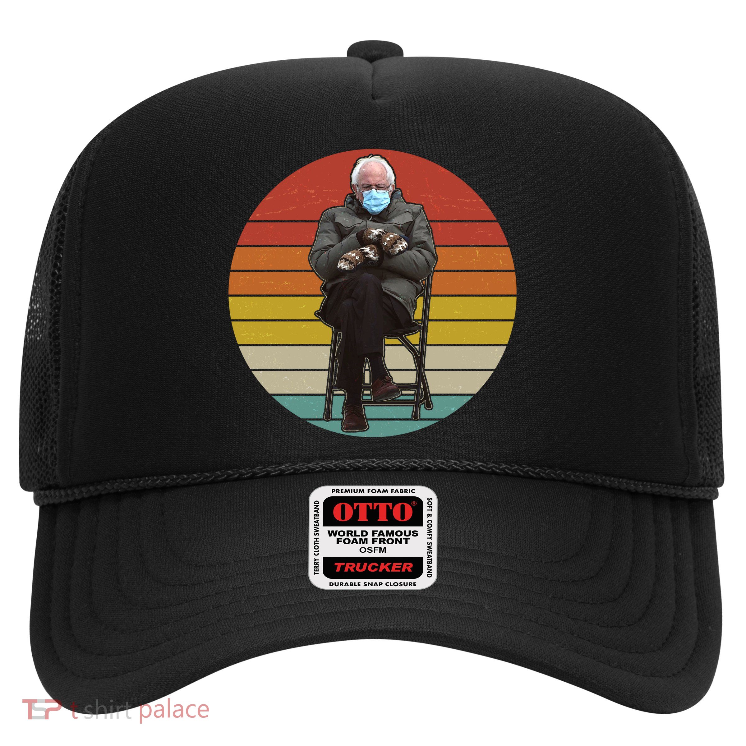 Funny Vintage Bernie Sanders Mitten Meme Trucker Hat