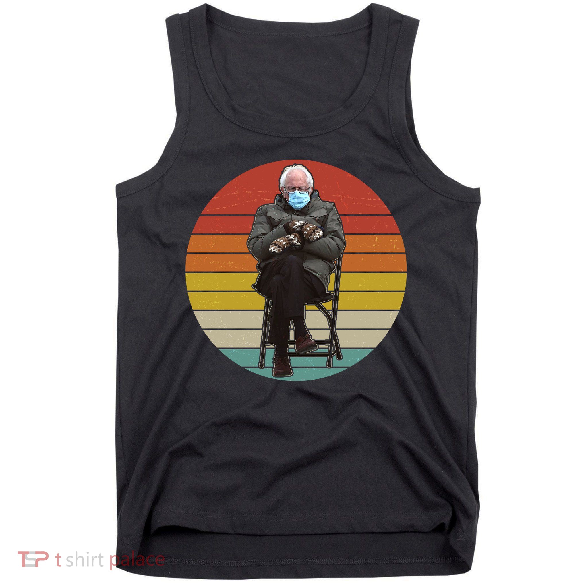 Funny Vintage Bernie Sanders Mitten Meme Tank Top