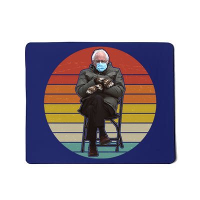 Funny Vintage Bernie Sanders Mitten Meme Mousepad