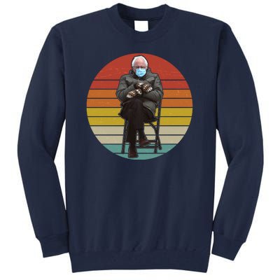 Funny Vintage Bernie Sanders Mitten Meme Tall Sweatshirt