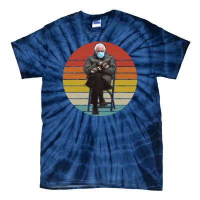 Funny Vintage Bernie Sanders Mitten Meme Tie-Dye T-Shirt