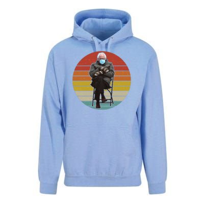 Funny Vintage Bernie Sanders Mitten Meme Unisex Surf Hoodie