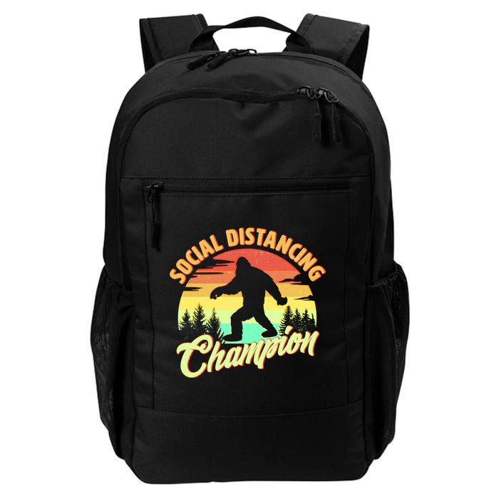 Funny Vintage Bigfoot Social Distancing Champion Backpack