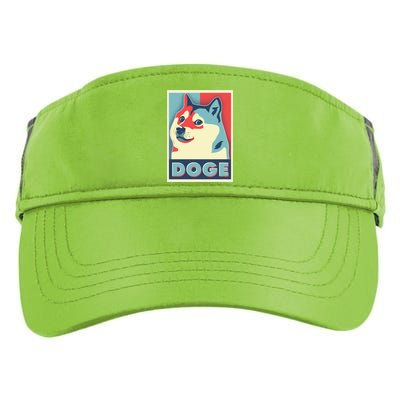 Funny Vintage Doge Meme Crypto Currency Adult Drive Performance Visor