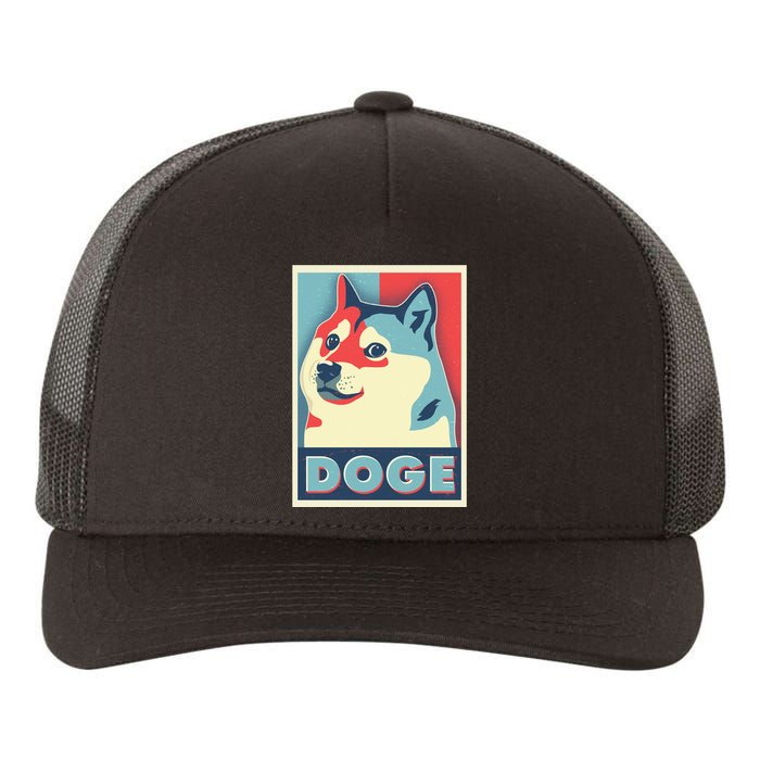 Funny Vintage Doge Meme Crypto Currency Yupoong Adult 5-Panel Trucker Hat