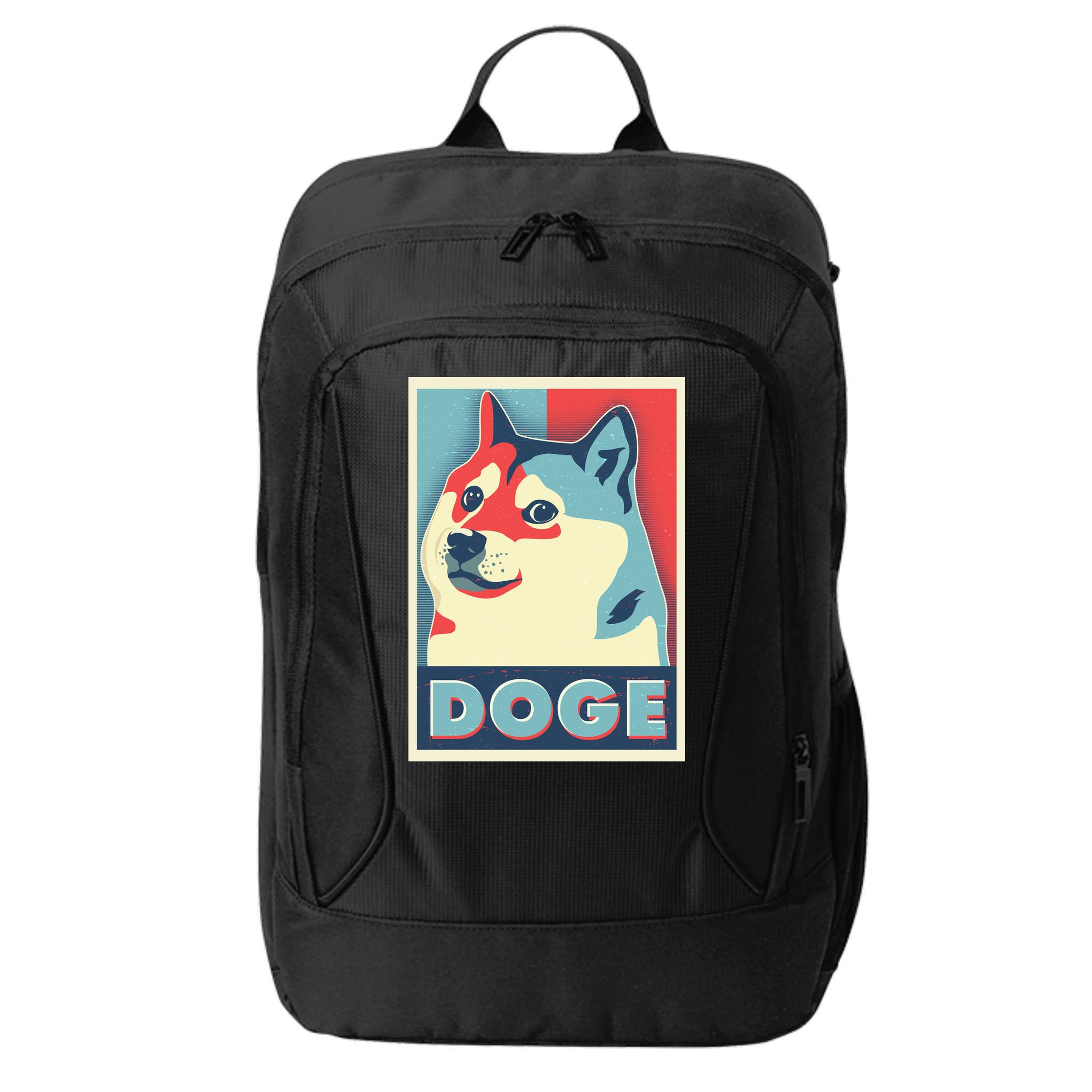 Funny Vintage Doge Meme Crypto Currency City Backpack