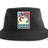 Funny Vintage Doge Meme Crypto Currency Sustainable Bucket Hat