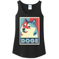 Funny Vintage Doge Meme Crypto Currency Ladies Essential Tank