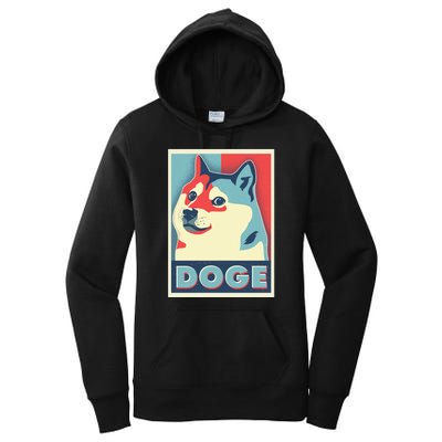 Funny Vintage Doge Meme Crypto Currency Women's Pullover Hoodie