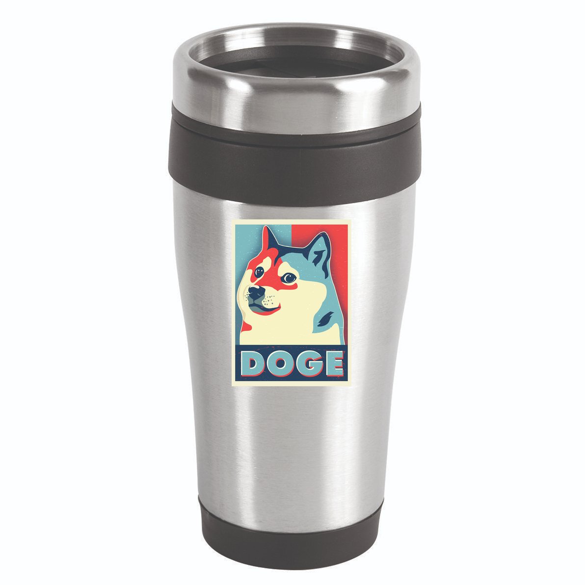 Funny Vintage Doge Meme Crypto Currency 16oz Travel Tumbler