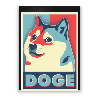 Funny Vintage Doge Meme Crypto Currency Poster