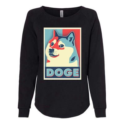 Funny Vintage Doge Meme Crypto Currency Womens California Wash Sweatshirt