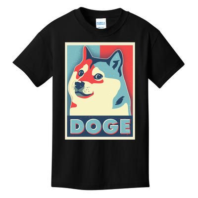 Funny Vintage Doge Meme Crypto Currency Kids T-Shirt