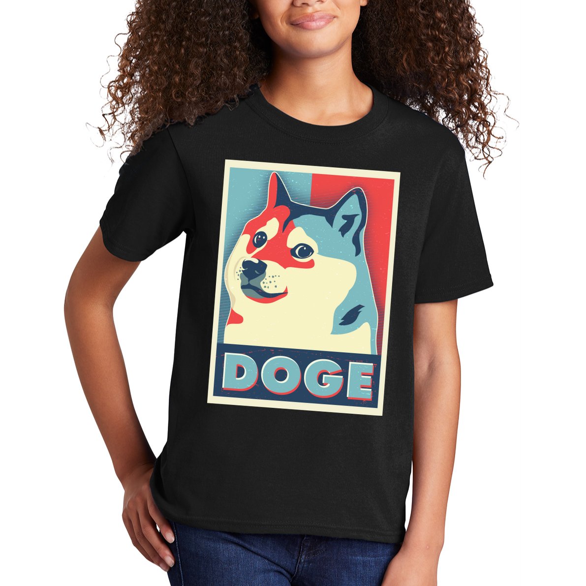 Funny Vintage Doge Meme Crypto Currency Kids T-Shirt