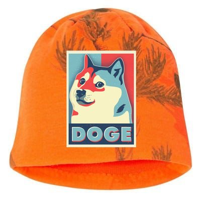 Funny Vintage Doge Meme Crypto Currency Kati - Camo Knit Beanie