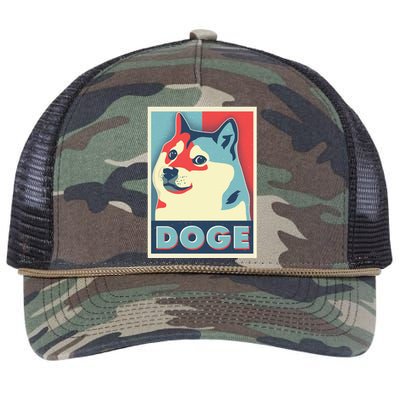 Funny Vintage Doge Meme Crypto Currency Retro Rope Trucker Hat Cap