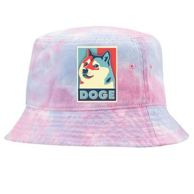 Funny Vintage Doge Meme Crypto Currency Tie-Dyed Bucket Hat