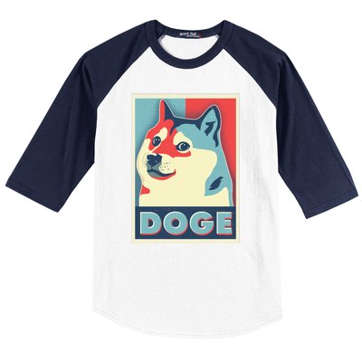 Funny Vintage Doge Meme Crypto Currency Baseball Sleeve Shirt