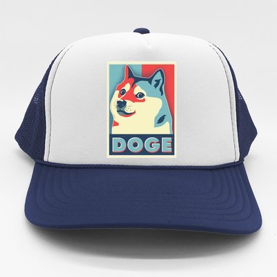 Funny Vintage Doge Meme Crypto Currency Trucker Hat