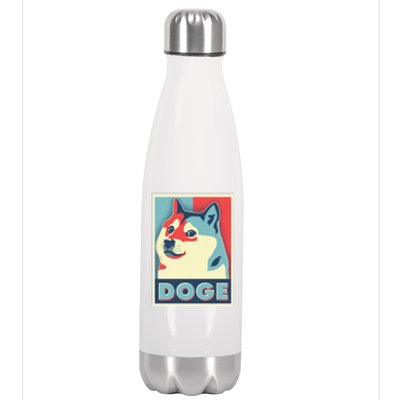 Funny Vintage Doge Meme Crypto Currency Stainless Steel Insulated Water Bottle