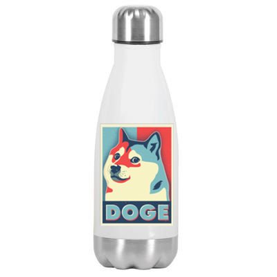 Funny Vintage Doge Meme Crypto Currency Stainless Steel Insulated Water Bottle