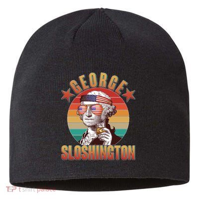 Funny Vintage George Sloshington Sustainable Beanie