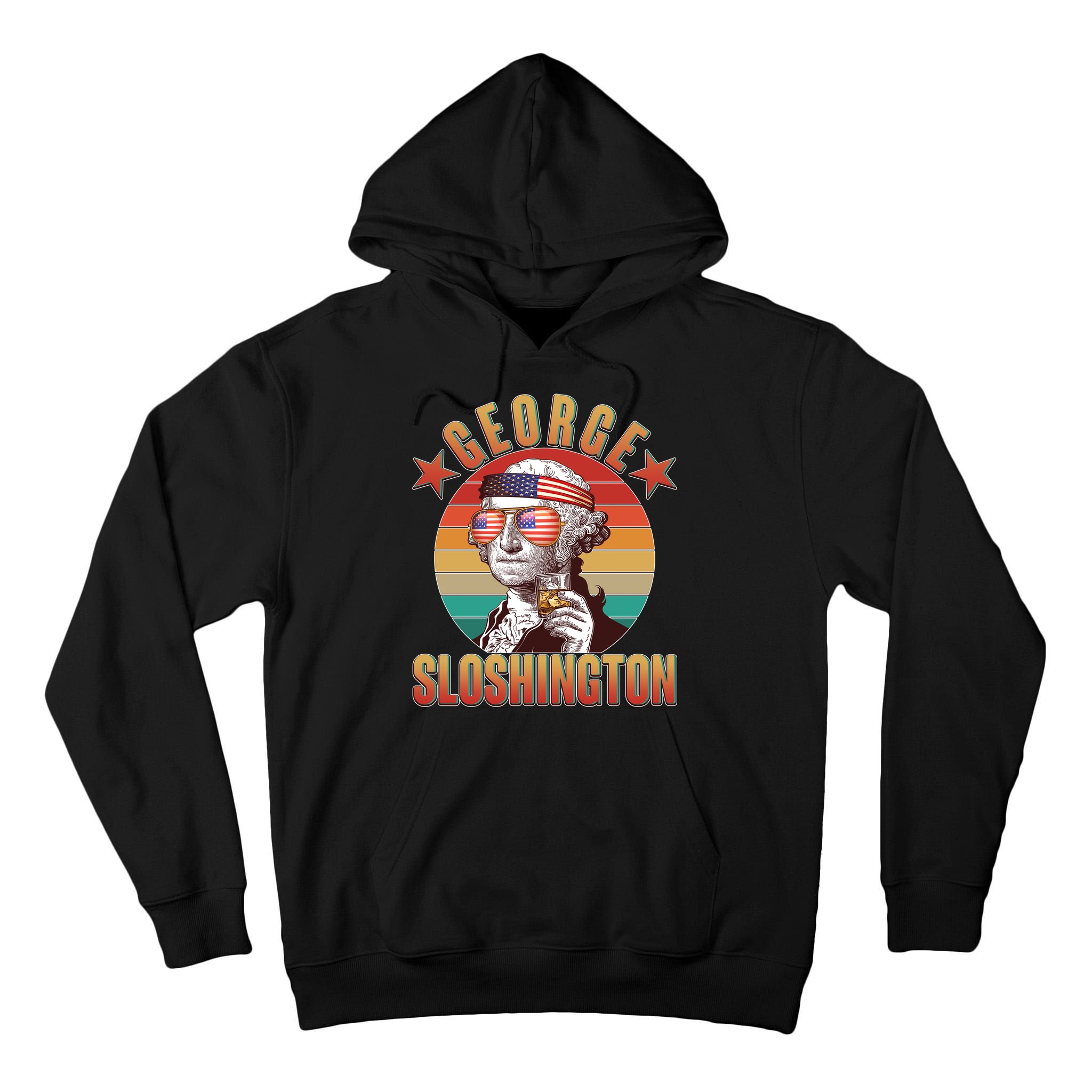 Funny Vintage George Sloshington Tall Hoodie