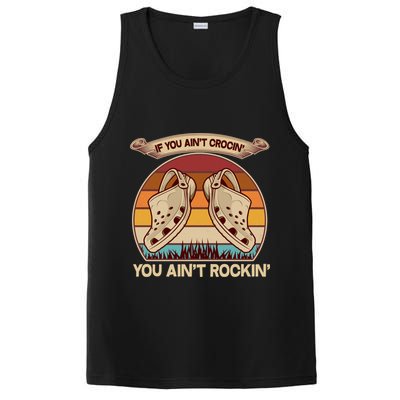 Funny Vintage If You Ain't Crocin' You Ain't Rockin PosiCharge Competitor Tank