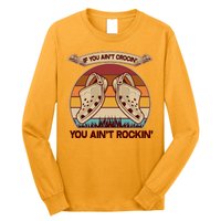 Funny Vintage If You Ain't Crocin' You Ain't Rockin Long Sleeve Shirt