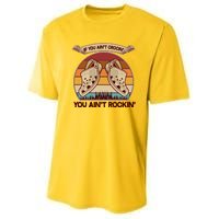 Funny Vintage If You Ain't Crocin' You Ain't Rockin Youth Performance Sprint T-Shirt