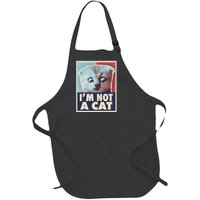 Funny Vintage I'm Not A Cat Zoom Lawyer Cat Meme Full-Length Apron With Pockets