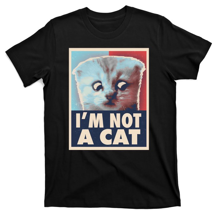 Funny Vintage I'm Not A Cat Zoom Lawyer Cat Meme T-Shirt