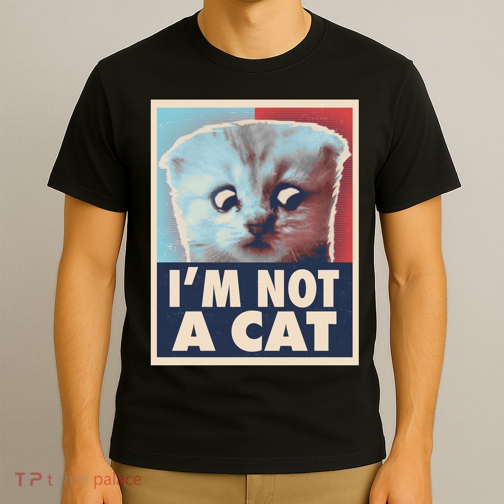 Funny Vintage I'm Not A Cat Zoom Lawyer Cat Meme T-Shirt