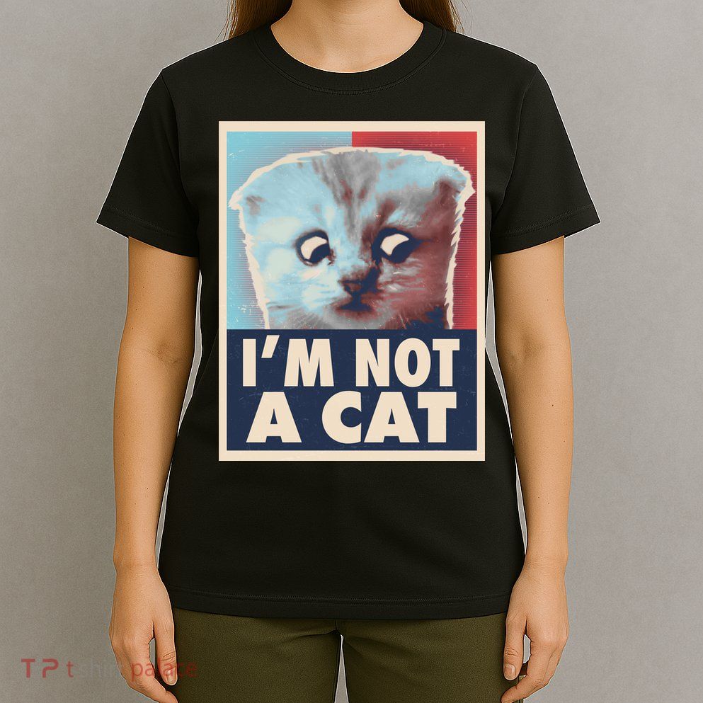 Funny Vintage I'm Not A Cat Zoom Lawyer Cat Meme T-Shirt