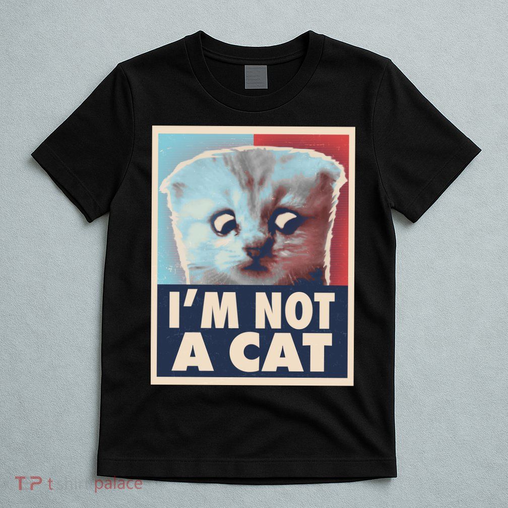 Funny Vintage I'm Not A Cat Zoom Lawyer Cat Meme T-Shirt