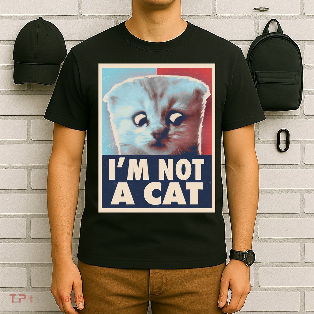 Funny Vintage I'm Not A Cat Zoom Lawyer Cat Meme T-Shirt