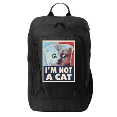 Funny Vintage I'm Not A Cat Zoom Lawyer Cat Meme City Backpack