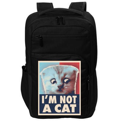 Funny Vintage I'm Not A Cat Zoom Lawyer Cat Meme Impact Tech Backpack