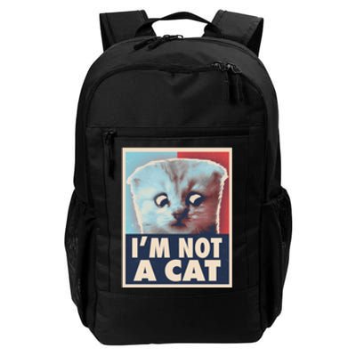 Funny Vintage I'm Not A Cat Zoom Lawyer Cat Meme Daily Commute Backpack