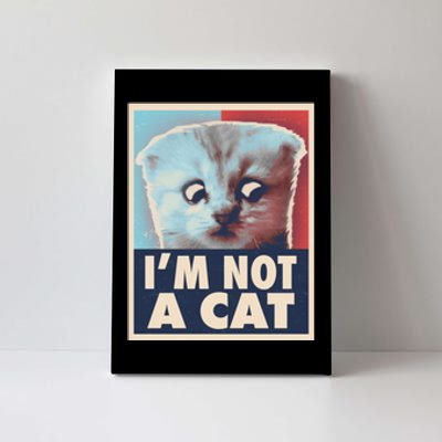 Funny Vintage I'm Not A Cat Zoom Lawyer Cat Meme Canvas