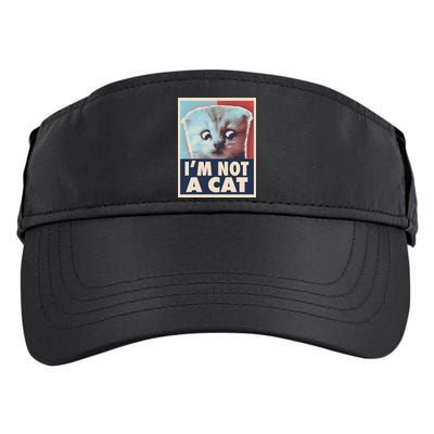 Funny Vintage I'm Not A Cat Zoom Lawyer Cat Meme Adult Drive Performance Visor