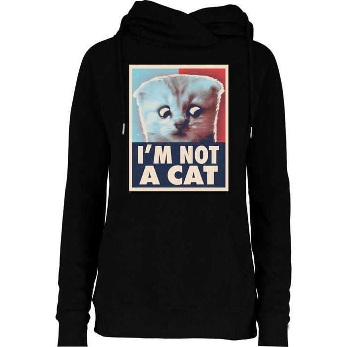 Funny Vintage I'm Not A Cat Zoom Lawyer Cat Meme Womens Funnel Neck Pullover Hood