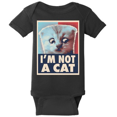Funny Vintage I'm Not A Cat Zoom Lawyer Cat Meme Baby Bodysuit
