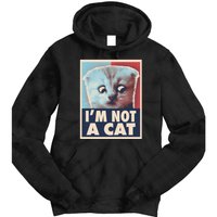 Funny Vintage I'm Not A Cat Zoom Lawyer Cat Meme Tie Dye Hoodie