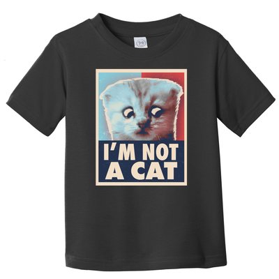 Funny Vintage I'm Not A Cat Zoom Lawyer Cat Meme Toddler T-Shirt